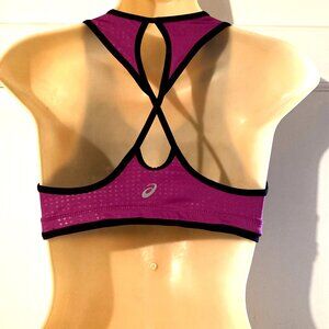 ASICS Women's Vibrant Purple & Black Sports Bra ~ S